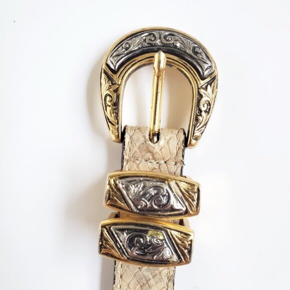 Street Works Animal Print Gold BBeautiuckle Belt - Picture 2 of 9